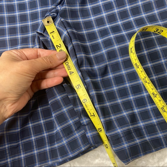 Greg Norman Fairway Blue Plaid Golf Shorts 32 - Picture 5 of 8